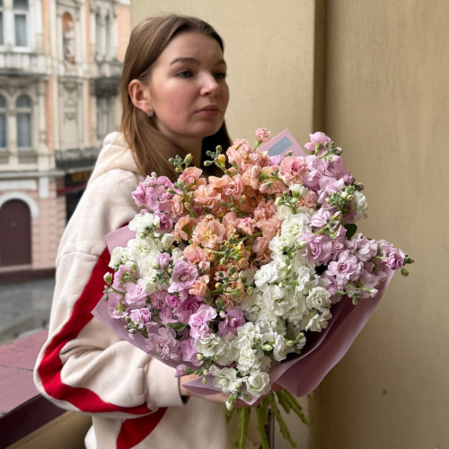 Мікс із 17 гілок запашної кущової матіоли «Квітковий небокрай»