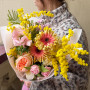 Яскравий букет із герберами «Сонечко ніжне»
