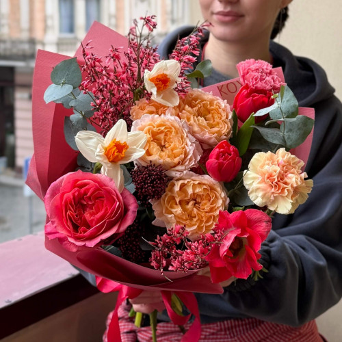 Пристрасний букет «Валентинка пристрасті»