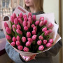 49 тюльпанів у букеті «Романтичні квіти»