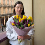 Весняний букет із 41 тюльпана «Тепло березня»