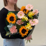 Bouquet of sunflowers in warm hues «Radiant Comfort»
