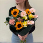 Bouquet of sunflowers in warm hues «Radiant Comfort»