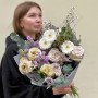 Изысканный загадочный букет «Туманное кружево»