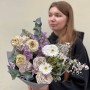 Изысканный загадочный букет «Туманное кружево»