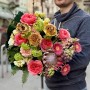 Необычный роскошный букет с экзотической протеей «Восточные пряности»