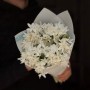 15 кустовых нарциссов сорта Ziva в букете «Сахарная вата»