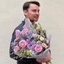 Романтический букет в фиалковых тонах «Лёгкость Прованса»