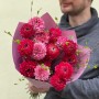 15 ранункулюсів серії Romance у букеті «Ягідки малини»