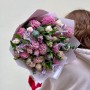 Цікавий весняний букет із гіацинтами та тюльпанами «Легкість моменту»
