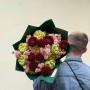 Незвичайний букет з ексклюзивною трояндою Veggie «Ароматне яблучко»