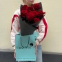 11 Explorer roses in a bouquet «Without words»