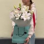 3 Stems of luxurious double Roselily Anouska lily in the bouquet «Starry Dreams»