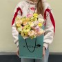 Пухнастий букет у теплих пастельних тонах «Сонячна акварель»