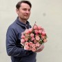 Весняний букет із 25 тюльпанів «Грань почуттів»