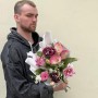 Цікавий букет із вишуканими каллами «Рожева елегантність»