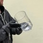 Ваза Циліндр 21*15 — низька, скляна, ідеальна до букета від Kvitna