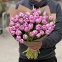 49 exquisite Katinka peony-style tulips in the bouquet «Spring Lavender»