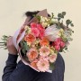 Fragrant bouquet in warm tones «Pleasant Evening»