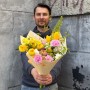 Цікавий яскравий букетик «Барви для Сашки»