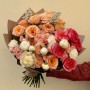 Роскошный букет в тёплых ярких цветах «Солнце Намибии»