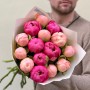 Мікс із 15 півоній сортів Kingsday Salmon та Coral Charm «Апетитні ягідки»