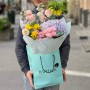 Pastel multicolored bouquet with hydrangea «Provence Watercolors»