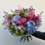 Elegant luxury bouquet with proteas and hudrangeas «Garden on Lake Como»