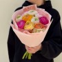 Мікс із 11 ранункулюсів у букеті «Райдуга бажань»