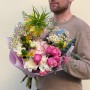 Original bouquet with fritillaria «Melody of the Sun»