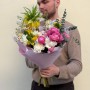 Original bouquet with fritillaria «Melody of the Sun»
