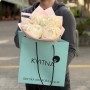 5 пионов сорта Bowl of Cream в букете «Воздушная сказка»