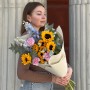 Яскравий життєрадісний букет «Сонячна Іруся»