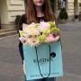 Fluffy bouquet with peony and gerberas «Childhood Tenderness»