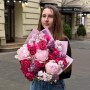 Сочный букет с пионами «Любовь без условий»