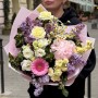 Delicate bouquet with peony and gerbera «Sweets for Mom»