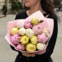 Bouquet of 15 Peonies «Citrine Tart»