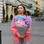 Мікс із 3 ніжних гортензій у букеті «Соковиті зефірки»
