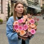 Розкішний букет у стилі бароко «Цукристий персик»
