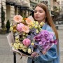 Мальовничий букет в акварельних відтінках «Романтичні фантазії»