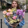 Мальовничий букет в акварельних відтінках «Романтичні фантазії»