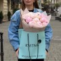 15 пионов сорта Pillow Talk в букете «Майские облака»