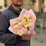 Весняний ароматний букет з гіацинтами та нарцисами «Радість пробудження»