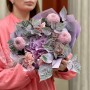 Delicate bouquet in pastel lilac tones «Lavender Aroma»