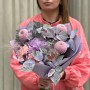 Delicate bouquet in pastel lilac tones «Lavender Aroma»