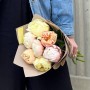 Микс из 7 пастельных пионов в букете «Сладкое джелато»
