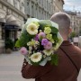 Літній букет у садовому стилі «Виноградна карамелька»