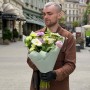 Літній букет у садовому стилі «Виноградна карамелька»