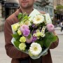 Літній букет у садовому стилі «Виноградна карамелька»