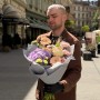 Акварельний букет із гортензією «Мальовничий пейзаж»